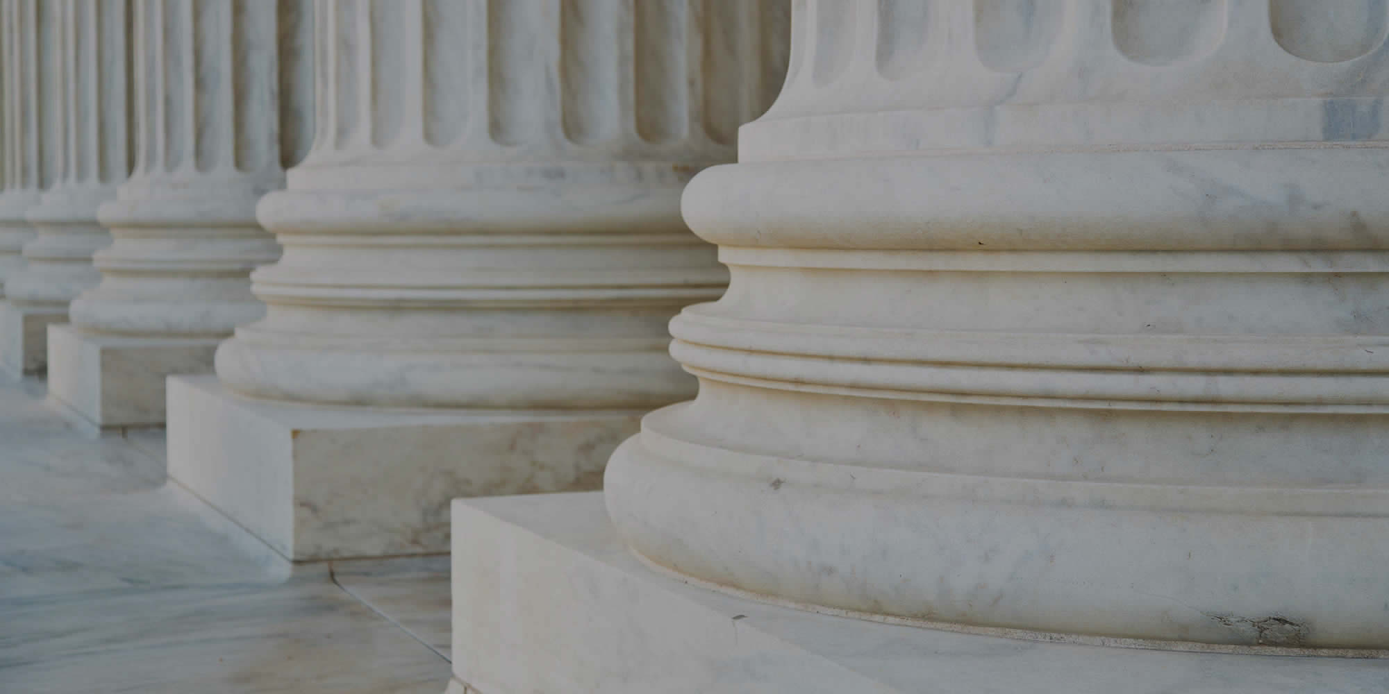 White pillars at a court house